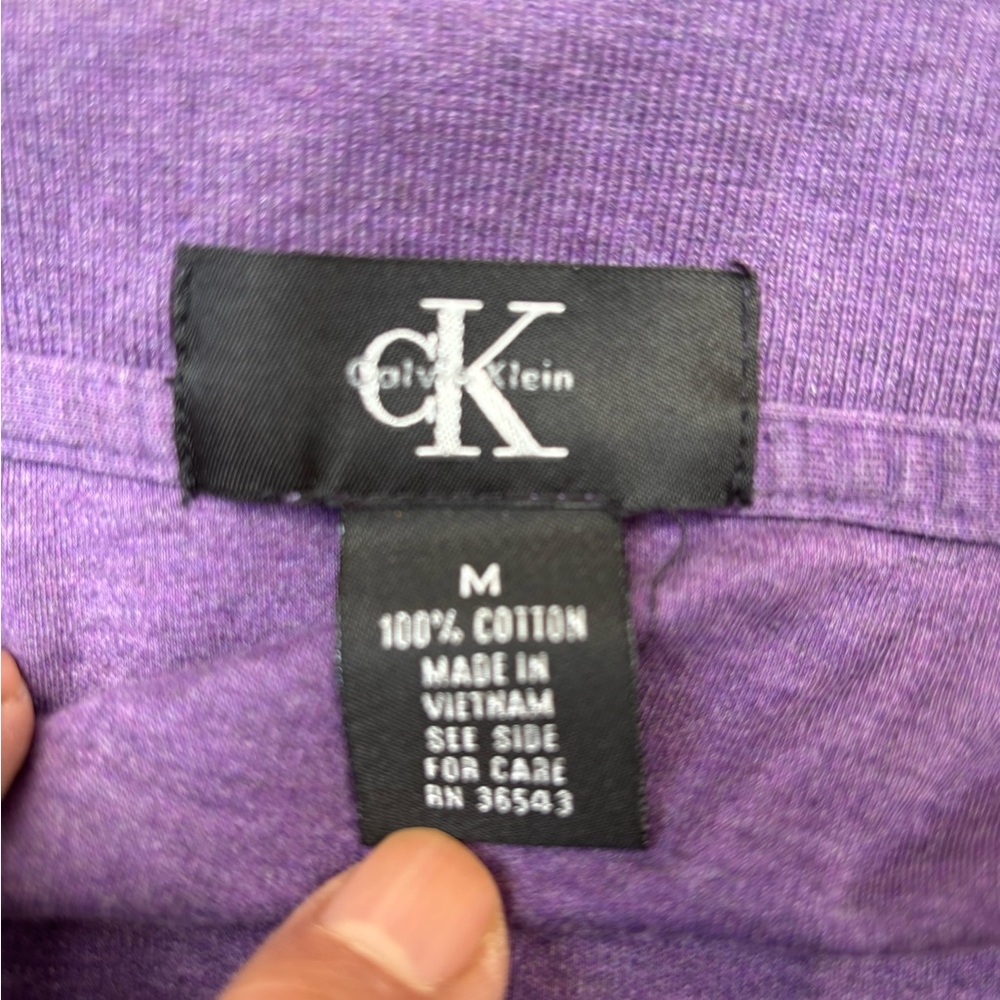 Calvin Klein Deep Purple Polo Shirt - Picture 6 of 6
